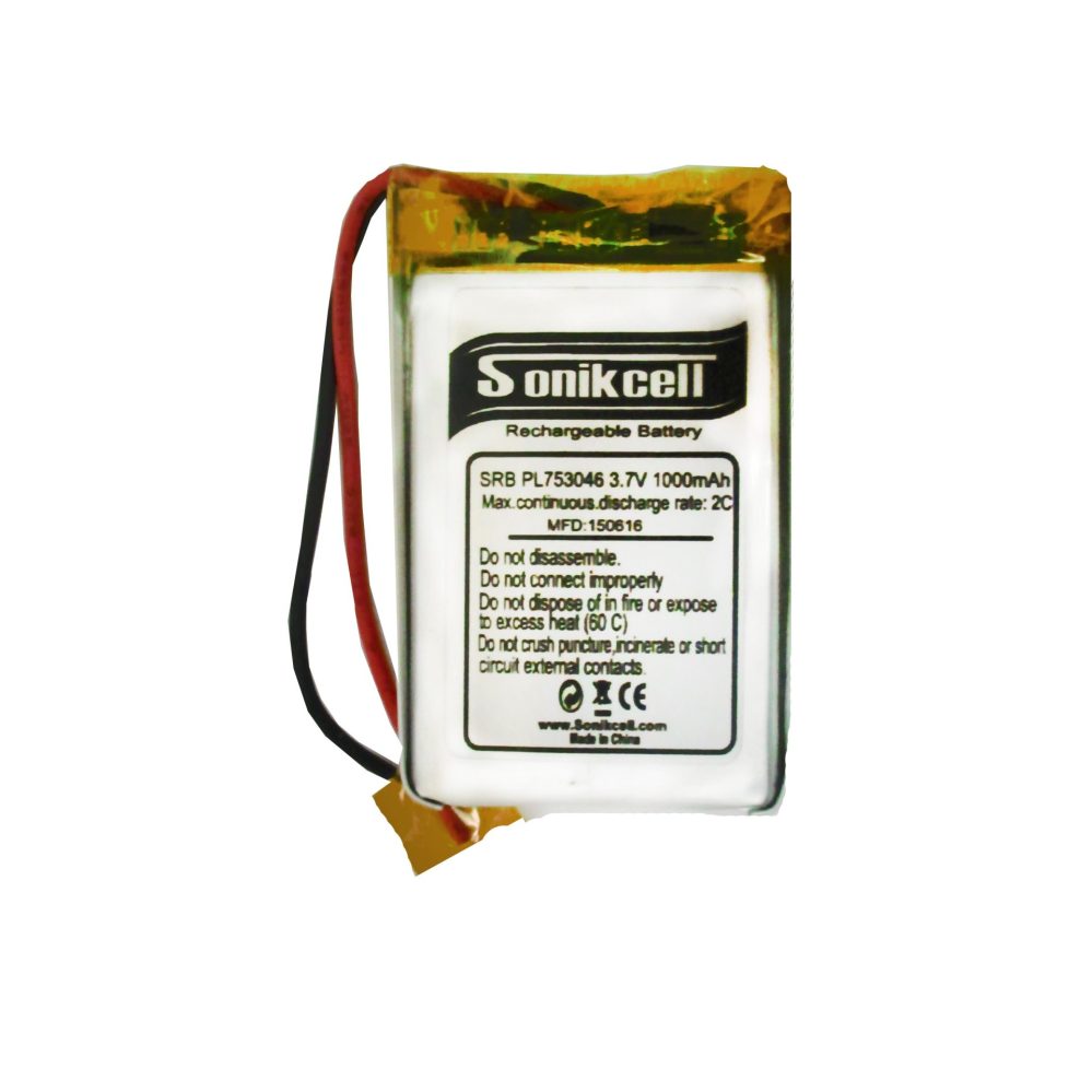 باتری لیتیوم پلیمر 3.7 ولت 1000 میلی‌آمپر-753046